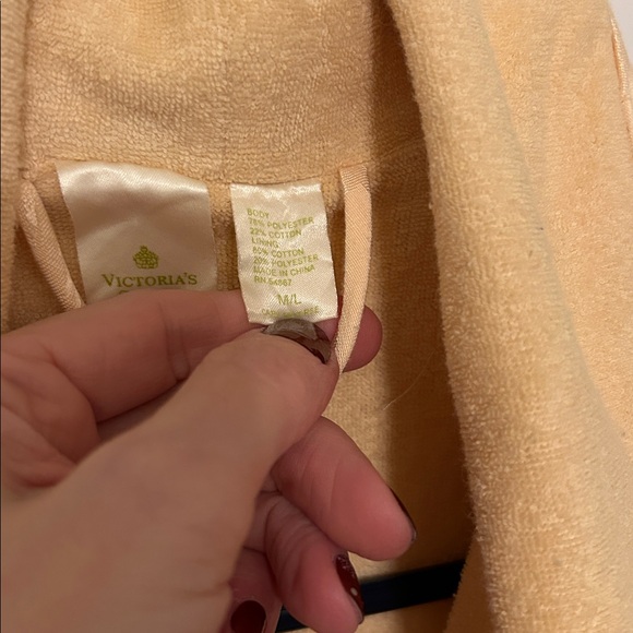Vintage 80s Victorias Secret Gold Label Robe Lined Size Medium/Large EUC Rare - Picture 9 of 16